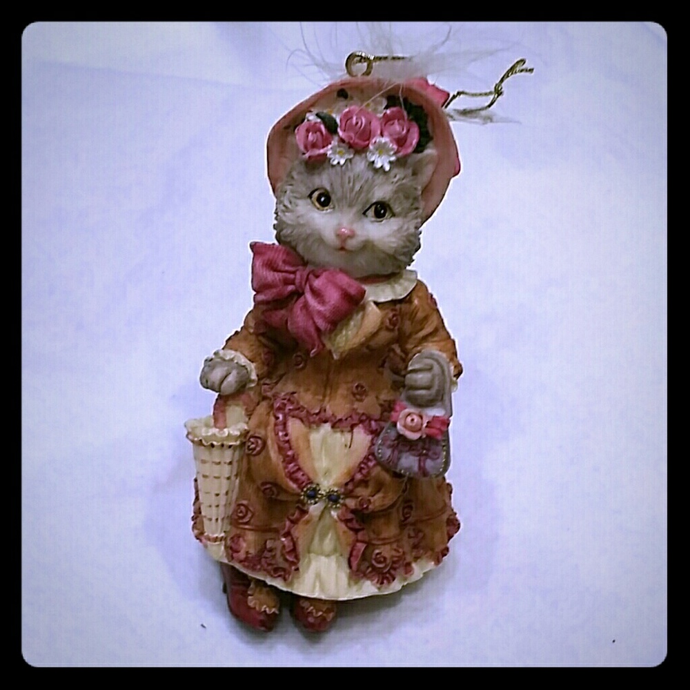 Decorative Southern Cat / Kitten bell Christmas ornament